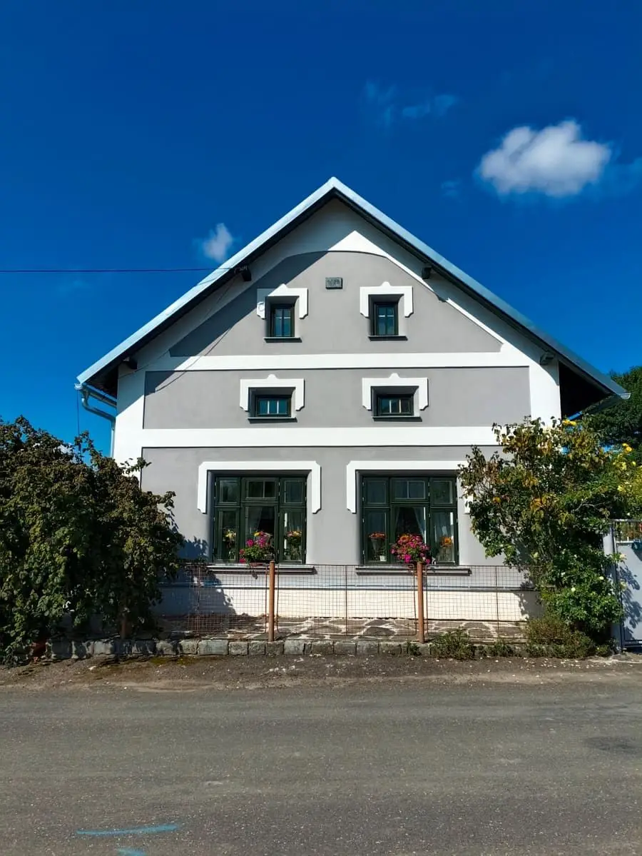The cottage seen from the road